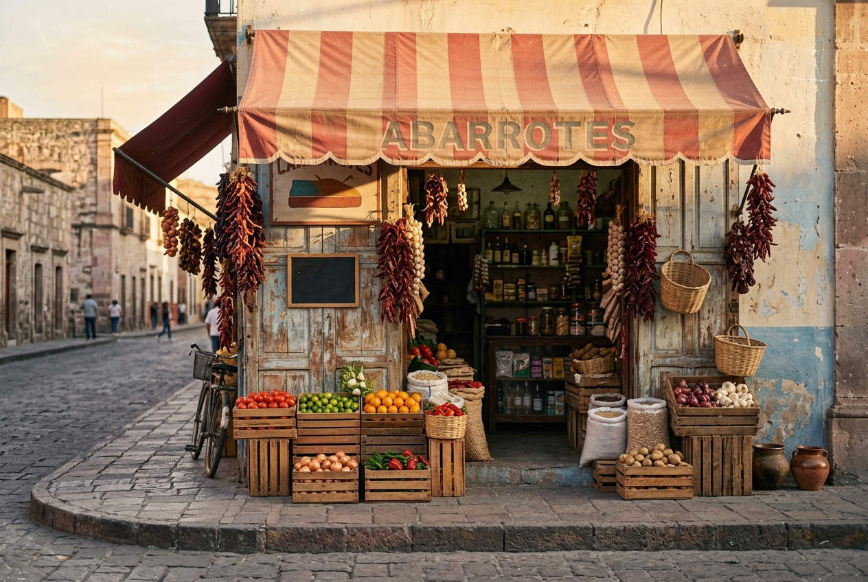 A vintage corner tienda storefront